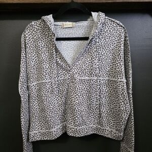 Leopard Print Wrap Skirt